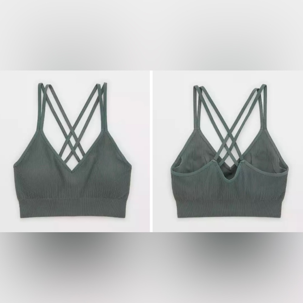 AERIE SEAMLESS STRAPPY RACERBACK BRALETTE XL